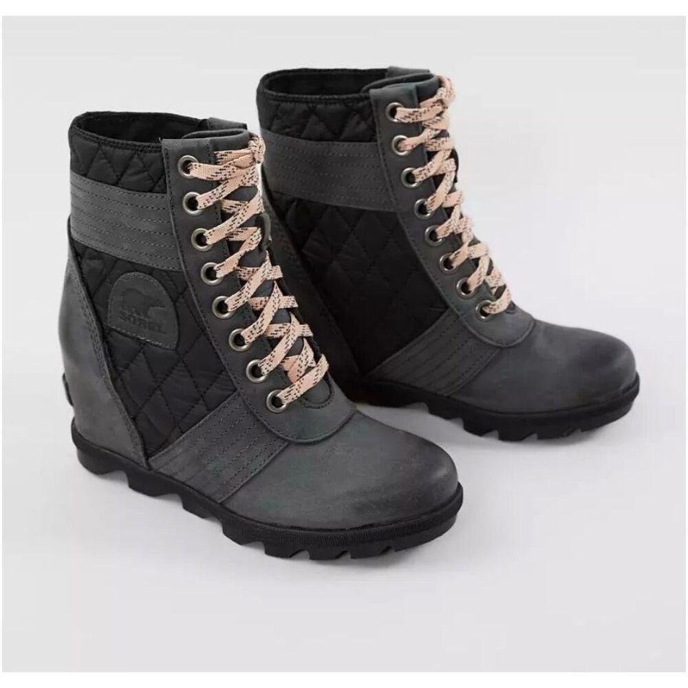 Sorel Waterproof Leather Lexie wedge boot - 9